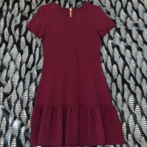 Juicy couture mini dress with gold zipper back.